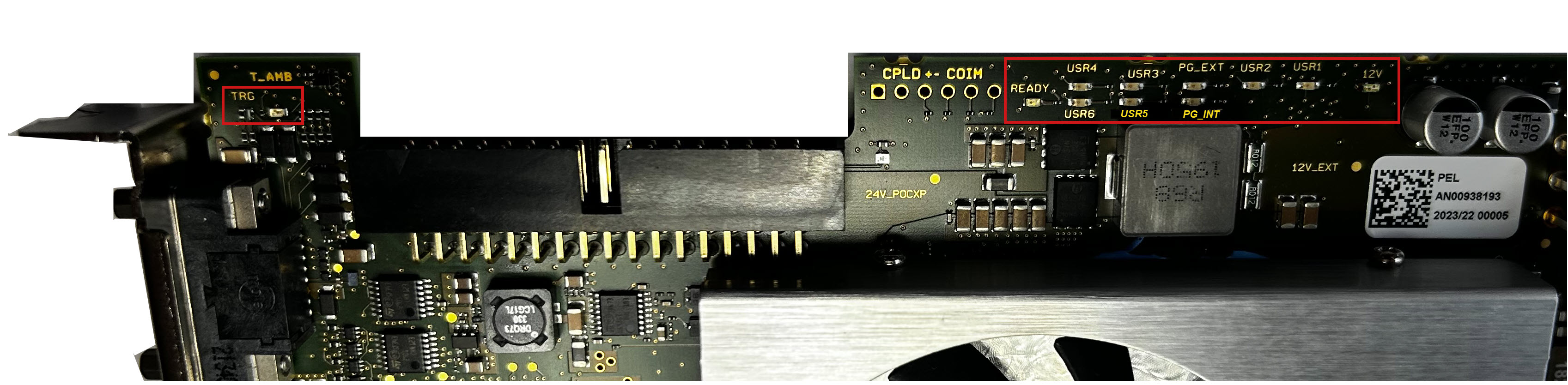 LEDs on the Board of imaFlex CXP-12 Penta