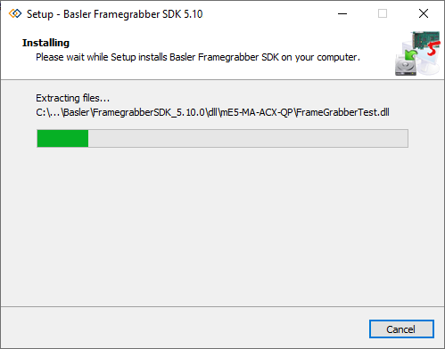 Setup: Installing the Framegrabber SDK