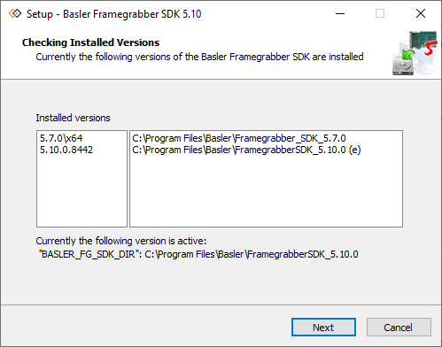 Setup: Installations of the Framegrabber SDK on your computer