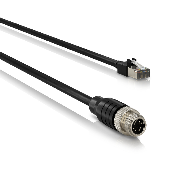 Basler Cable GigE, Cat 6, M12/RJ45, DrC