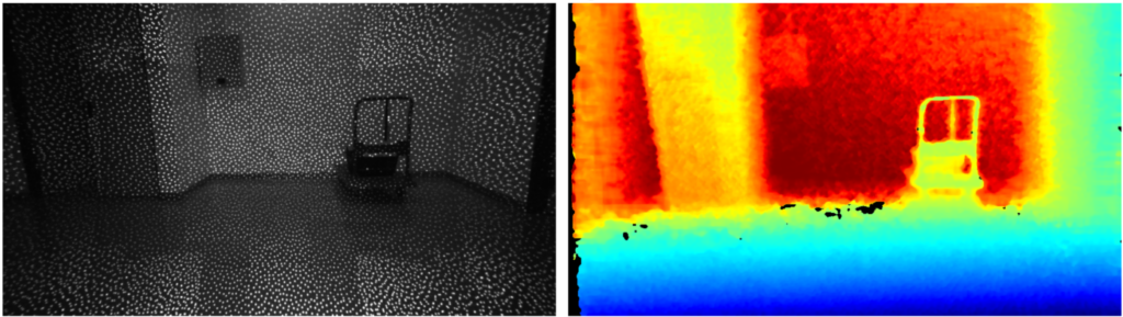 Infrared and Depth Images with an IR Pass Filter (SNR)