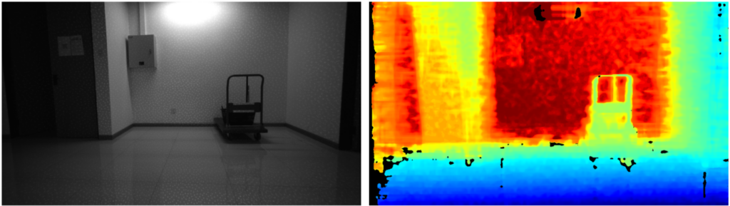 Infrared and Depth Images Without an IR Pass Filter (SNR)