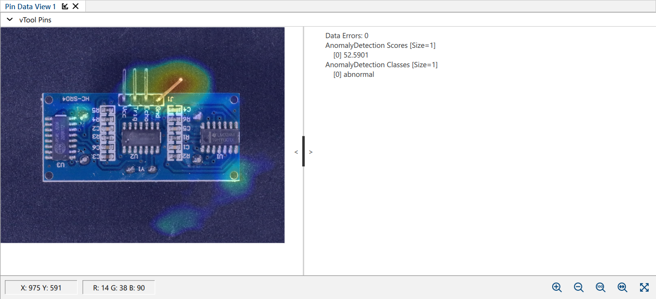 Anomaly Detection with InferenceImage Pin Selected