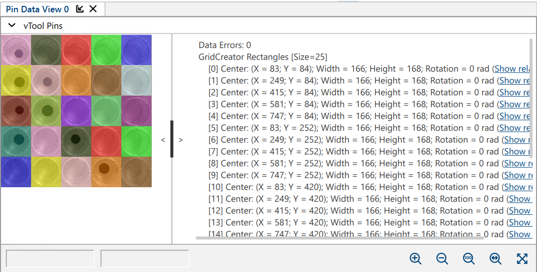 Pin Data View Grid Creator With Regions Output Pin Enabled