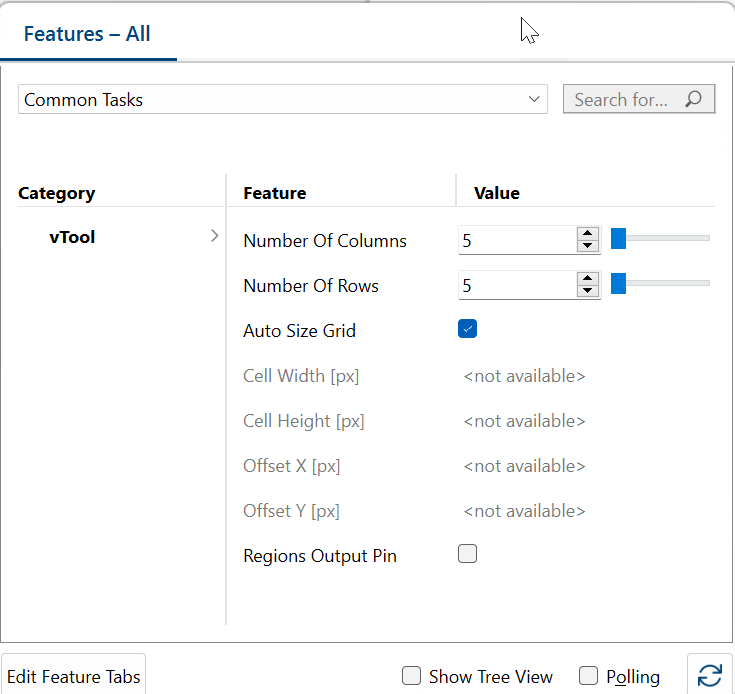 Parameter Settings for When the ROI Covers the Whole Image