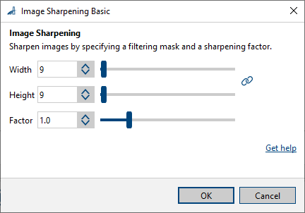 Image Sharpening Basic vTool設定