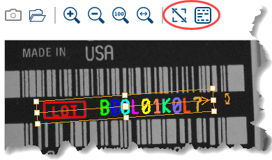 Preview Area with Bounding Boxes and Recognized Characters Hidden