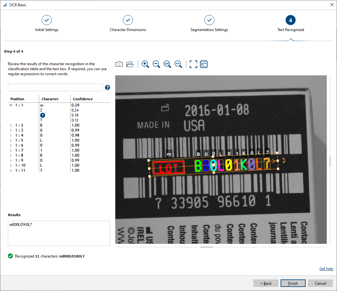 vTool Settings - Step 4