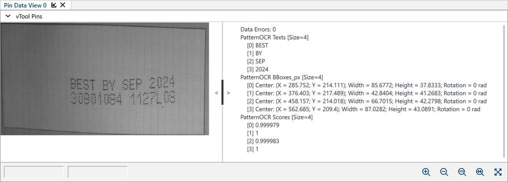 Pattern OCR の結果 Pattern OCR の結果