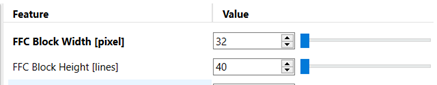 pylon Viewer: Setting FFC Block Width