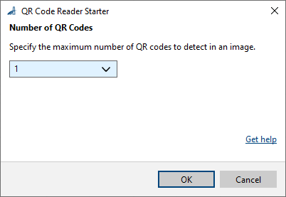 QR Code Reader Starter vToolの設定