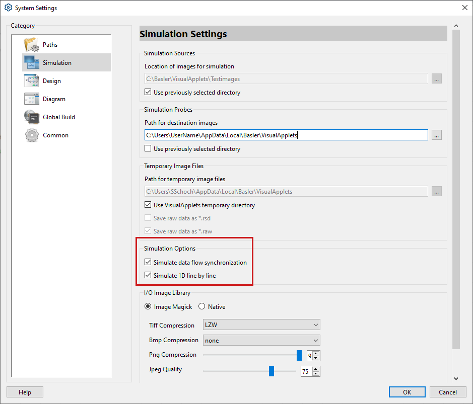 Simulation Settings