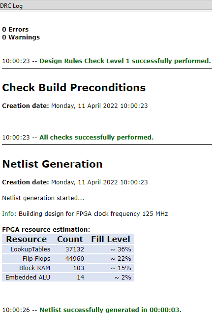 Successful Design Rules Check Successful Design Rules Check