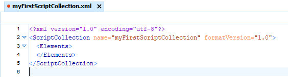Script Collection XML File